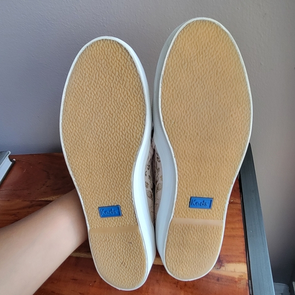 Keds x Rifle Paper Co Pink Floral Platform Slip On Sneaker Shoes Women's Size 5 - Picture 5 of 10